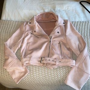 Pink Suede Jacket